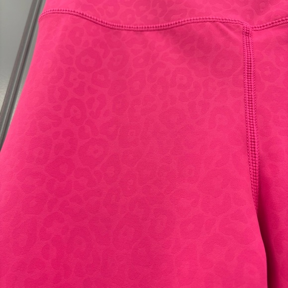 ZYIA Active Hot Pink Leopard Print Leggings 6-8 - Picture 2 of 5